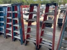 (2) 6 FT FIBERGLASS STEP LADDERS SUPPORT EQUIPMENT
