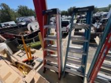 (2) 6 FT FIBERGLASS STEP LADDERS SUPPORT EQUIPMENT