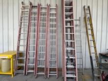 24FT. FIBERGLASS EXTENSION LADDER SUPPORT EQUIPMENT