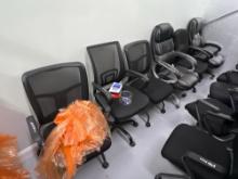 (6) ROLLING, SWIVEL OFFICE CHAIRS SUPPORT EQUIPMENT