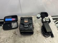 SHINHU X950 RIBBON FIBER FUSION SPLICER KIT, SN 20020053, WITH CLEVER, CLEANER, HOT JACKET REMOVER