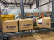 CONTENTS OF SHELF: (3) BOXES OF DURA-LINE PUSH-LOK 1.25 COUPLERS SUPPORT EQUIPMENT