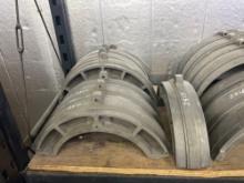 (4) SETS OF McELROY 12" IPS UPPER & LOWER MASTER INSERTS SUPPORT EQUIPMENT