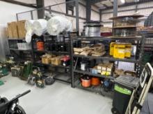 (3) SECTIONS OF 77" x 6'H x 2' D (4) SHELF RACKING AND (2) SECTIONS OF 6' x7' x 2'D RACKING WITH (4)