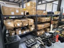 (3) SECTIONS OF 77" x 6'H x 2' D (4) SHELF RACKING SUPPORT EQUIPMENT