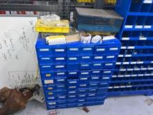 FASTENALL HARDWARE BIN WITH DRAWERS AND CONTENTS SUPPORT EQUIPMENT