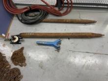 3" AIR/HYDRAULIC DRILLING MISSILE WITH OILER & WRENCHES SUPPORT EQUIPMENT