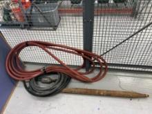 2" AIR/HYDRAULIC DRILLING MISSILE WITH OILER, HYDRAULIC HOSE & AIR HOSE SUPPORT EQUIPMENT