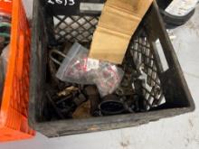 CRATE OF MISC HARDWARE AND YANMAR PARTS SUPPORT EQUIPMENT