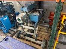 CONDUX CONDUIT FIBER BLOWING MACHINE, WHEEL KIT, WITH A CASE OF SPARE VENTURAS, BIRDIES, & FIBER