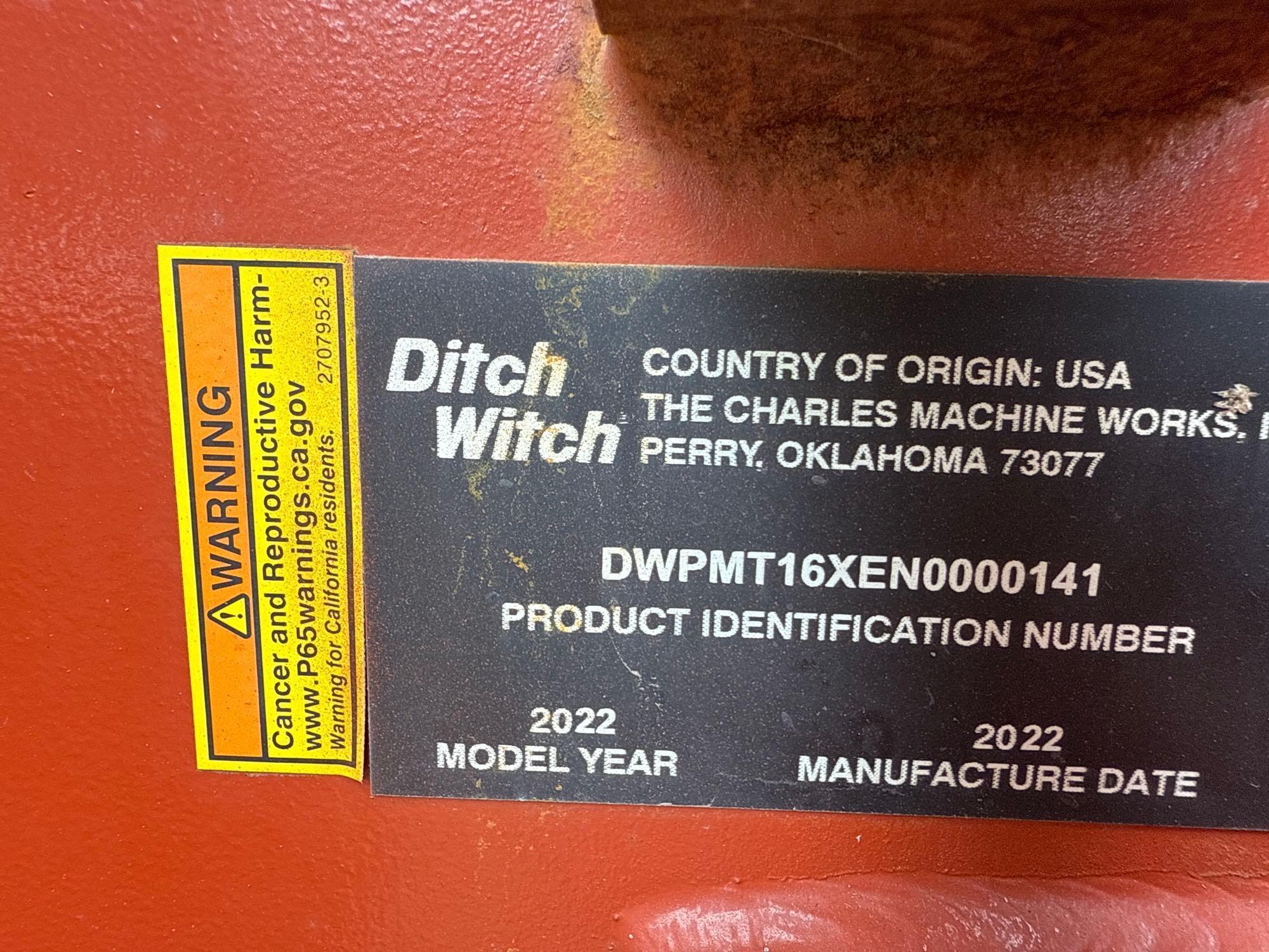 2022 DITCH WITCH RT80 TRENCHER SN:000163 4x4, powered by diesel engine, equipped with ROPS, front 6