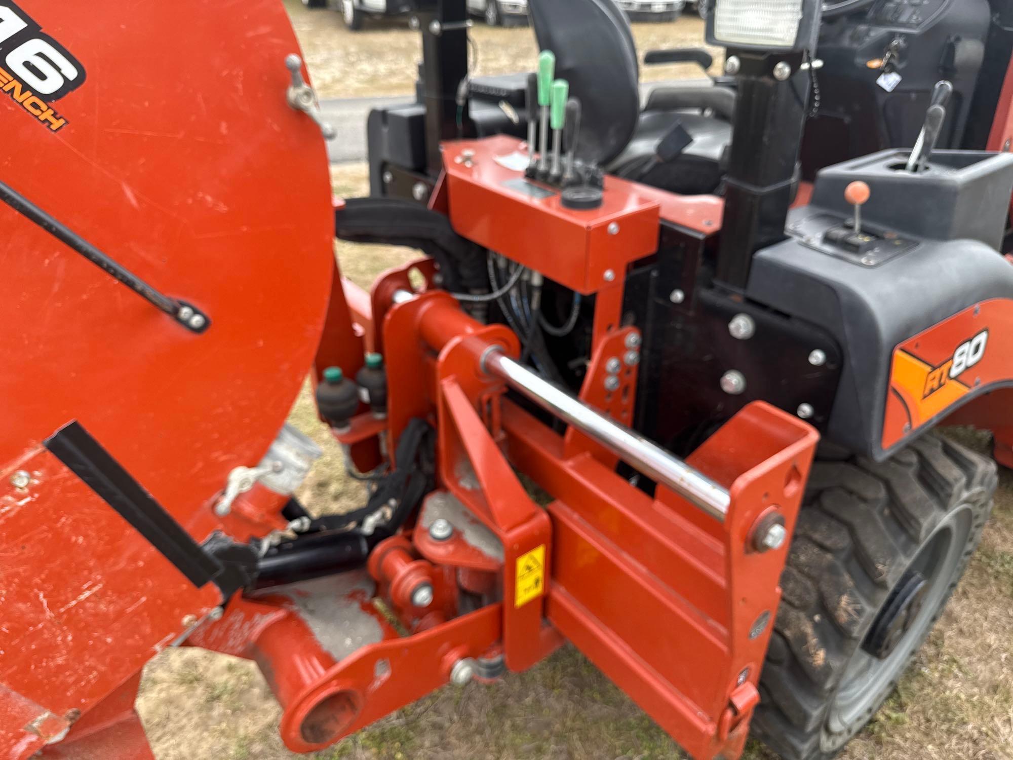 2022 DITCH WITCH RT80 TRENCHER SN:000163 4x4, powered by diesel engine, equipped with ROPS, front 6