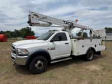 2015 DODGE RAM 5500HD BUCKET TRUCK VN:706287 4x4, powered by diesel engine, equipped with automatic