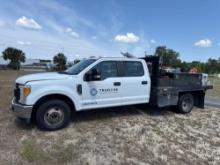 2017 FORD F350XL FLATBED TRUCK VN:F21478 powered by diesel engine, equipped with automatic