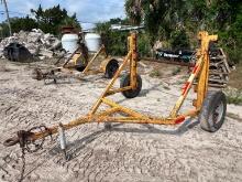 CABLE CADDY REEL TRAILER VN:N/A equipped with single reel, single axle.