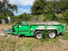 16FT. X 8FT. DUMP TRAILER VN:N/A tandem axle.