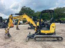 2019 YANMAR VIO35-6A HYDRAULIC EXCAVATOR SN:JAG574 powered by diesel engine, equipped with OROPS,
