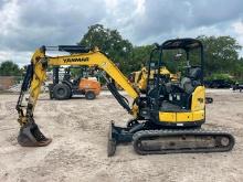 2018 YANMAR VIO35-6A HYDRAULIC EXCAVATOR SN: AH243 powered by diesel engine, equipped with OROPS,