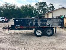 ANDERSON 12FT DUMP TRAILER VN:072762 equipped with 16ft. dump body, 12,000lb capacity, tandem axle.