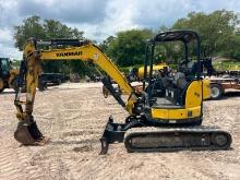 2018 YANMAR VIO35-6A HYDRAULIC EXCAVATOR SN:JAL501 powered by diesel engine, equipped with OROPS,