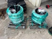 2 PALLETS OF STEEL PIPE FITTINGS, various sizes