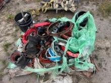 PALLET OF MISC FITTINGS AND PIPE COLLARS, various sizes