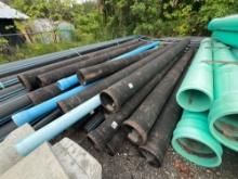 LARGE QUANTITY OF CAST IRON PIPE, various sizes