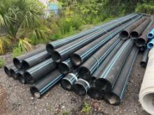 LARGE QUANTITY OF 12 IN HDPE PIPE, SUPPORT EQUIPMENT, label reads: 12" DIPS DR 11 DIPSCO FLEXO PSI