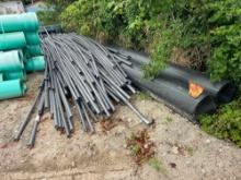 LARGE QUANTITY OF CONDUIT, includes 2 lengths of HDPE pipe