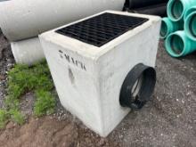 MACK CATCH BASIN with cast iron grate and plastic inlet collar