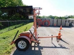 WANCO ARROW/MESSAGE BOARD VN:N/A equipped with landing gear, pintle hitch, single axle BILL OF SALE.