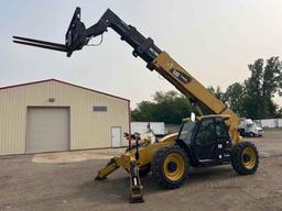 2018 CAT 1055D TELESCOPIC FORKLIFT SN:01160, 4x4, powered by Cat diesel engine, equipped with EROPS,