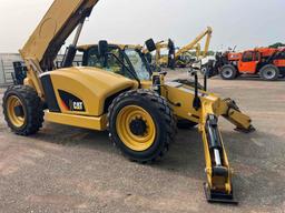 2018 CAT 1055D TELESCOPIC FORKLIFT SN:01160, 4x4, powered by Cat diesel engine, equipped with EROPS,