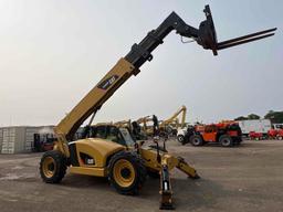 2018 CAT 1055D TELESCOPIC FORKLIFT SN:01160, 4x4, powered by Cat diesel engine, equipped with EROPS,