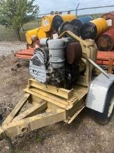 WACKER PT6DT WATER PUMP SN:5852012217 powered by diesel engine, equipped with 6in. Diameter, trailer