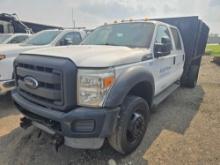 2014 FORD F450 STAKE TRUCK VN:A00291 powered by gas engine, equipped with automatic transmission,