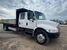 2007 INTERNATIONAL FLATBED DUMP TRUCK VN:1HTMAAL17H410373 powered by diesel engine, equipped with