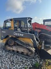 JOHN DEERE 323D RUBBER TRACKED SKID STEER SN:219882 powered by diesel engine, equipped with