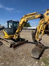 2016 KOMATSU PC45MR-5 HYDRAULIC EXCAVATOR SN:30003 powered by Komatsu diesel engine, equipped with