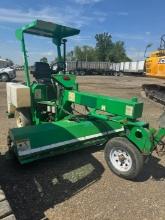 LAYMOR SM300 SWEEPER VSN:34608 powered by diesel engine, equipped with OROPS, 8ft. sweeper, water