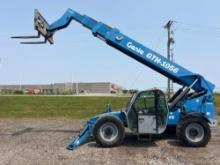 GENIE GTH1056 TELESCOPIC FORKLIFT SN:GTH1013-17733 4x4, powered by diesel engine, equipped with