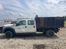 2014 FORD F450 STAKE TRUCK VN:A15968 powered by gas engine, equipped with automatic transmission,