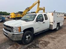 2012 CHEVY 3500 PICKUP TRUCK VN:1GB5CZCG4CZ307931 powered by gas engine, equipped with automatic