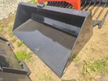 NEW 78IN. BUCKET W/BLADE SKID STEER ATTACHMENT