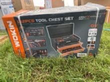 NEW WOKIN 132 PC TOOL CHEST SET NEW SUPPORT EQUIPMENT