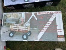 NEW WAGON- CHILDRENS ALL TERRAIN FARM WAGON - GREEN NEW SUPPORT EQUIPMENT