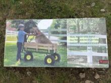 NEW WAGON- CHILDRENS ALL TERRAIN FARM WAGON - RED NEW SUPPORT EQUIPMENT