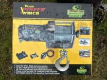 NEW 2000# ATV WOOD POWER WINCH - ATV WINCH - CAMO NEW SUPPORT EQUIPMENT