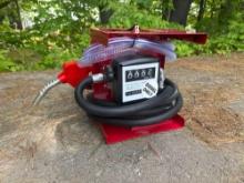 NEW 12V DIESEL FUEL PUMP W/ HIGH ACCURACY FLOW METER NEW SUPPORT EQUIPMENT