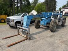 GENIE GTH844 TELESCOPIC FORKLIFT SN:GTH0814-18217 4x4, powered by diesel engine, equipped with